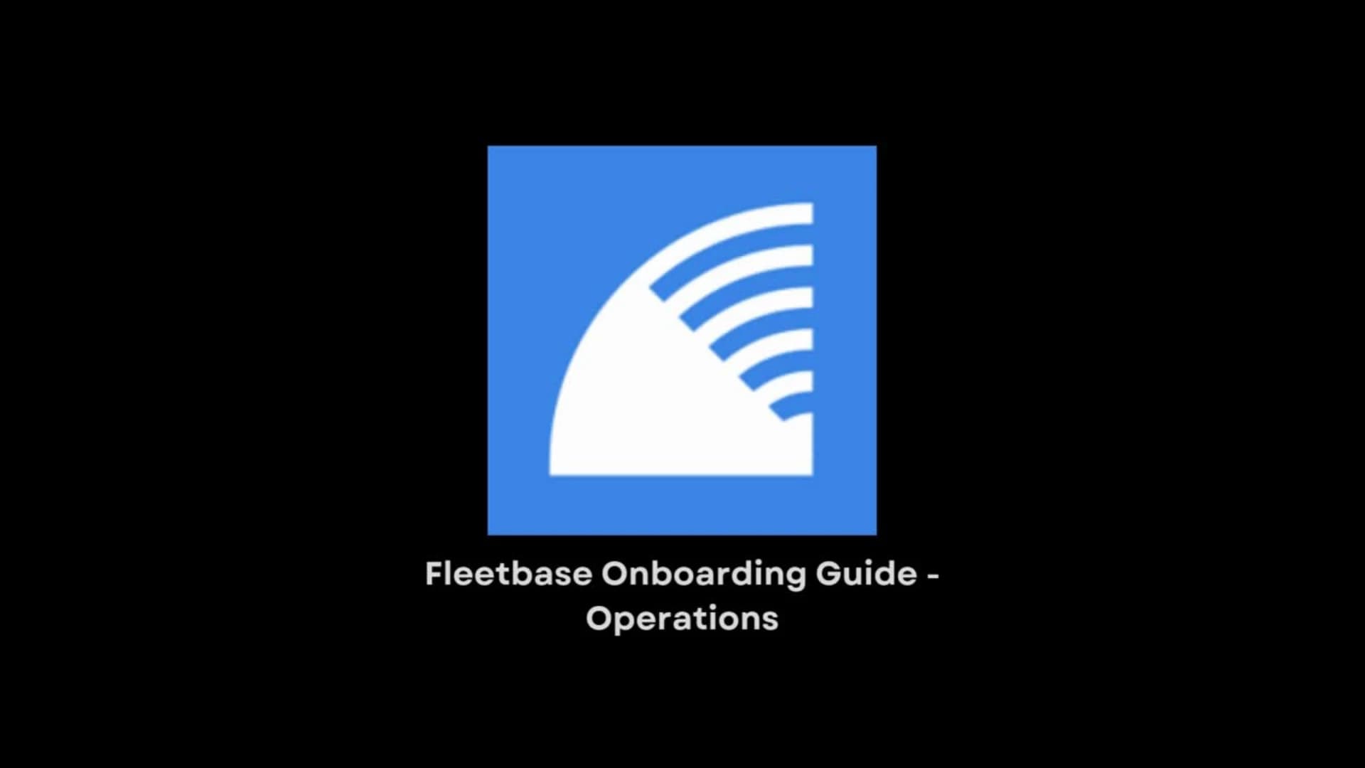 Aperçu de la démonstration vidéo de la console QTA Fleet